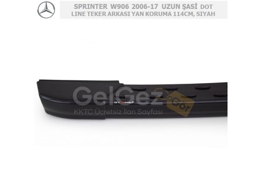 MERCEDES SPRINTER W906 2006-17 EKSTRA UZUN ŞASİ DOT LINE – TEKER ARKASI 114CM, SİYAH