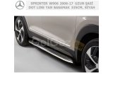 MERCEDES SPRINTER W906 2006-17 UZUN ŞASİ DOT LINE YAN BASAMAK 335CM, SİYAH