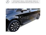 MERCEDES VITO W447 2014+ ve VITO W639 2003-14 DOT LINE YAN KORUMA PROFİLİ 260 CM, SILVER