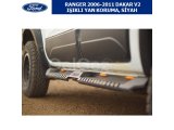 FORD RANGER 2011+ DAKAR V2 IŞIKLI YAN KORUMA, SİYAH