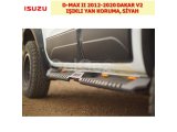 ISUZU D-MAX 2012-20 DAKAR V2 IŞIKLI YAN KORUMA, SİYAH