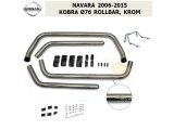 NISSAN NAVARA 2006-15 KOBRA Ø76 ROLLBAR, KROM