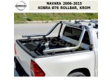 NISSAN NAVARA 2006-15 KOBRA Ø76 ROLLBAR, KROM