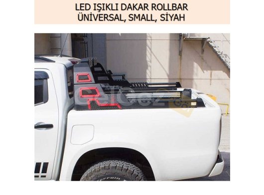 ÜNİVERSAL LED IŞIKLI DAKAR ROLLBAR SMALL SİYAH