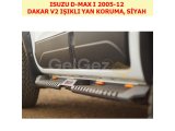 ISUZU D-MAX I 2005-12 DAKAR V2 IŞIKLI YAN KORUMA, SİYAH