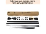 ÜNİVERSAL BOLD BAR ARA ATKI V2 UZUN SİYAH 127cm 2 PARÇA