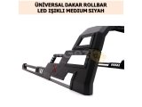 ÜNİVERSAL DAKAR ROLLBAR LED IŞIKLI MEDIUM SİYAH