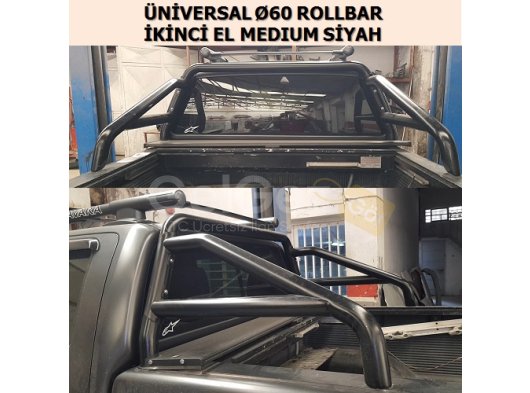 ÜNİVERSAL İKİNCİ EL Ø60 ROLLBAR MEDIUM SİYAH