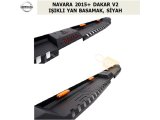 NISSAN NAVARA 2015+ DAKAR V2 IŞIKLI YAN BASAMAK, SİYAH