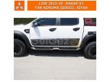 MITSUBISHI L200 2015-19 DAKAR V2 YAN KORUMA IŞIKSIZ, SİYAH