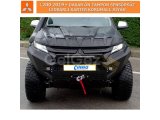 MITSUBISHI L200 2019+ DAKAR ÖN TAMPON SENSÖRSÜZ LEDBARLI KARTER KORUMALI, SİYAH