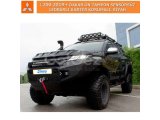 MITSUBISHI L200 2019+ DAKAR ÖN TAMPON SENSÖRSÜZ LEDBARLI KARTER KORUMALI, SİYAH