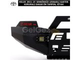 TOYOTA HILUX 2011-2015 SENSÖRSÜZ LEDBARLI KARTER KORUMALI DAKAR ÖN TAMPON, SİYAH