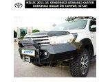 TOYOTA HILUX 2011-2015 SENSÖRSÜZ LEDBARLI KARTER KORUMALI DAKAR ÖN TAMPON, SİYAH