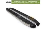 JEEP GRAND CHEROKEE 2011-21 YAN KORUMA PROFİLİ ETEKLİ (BLACKLINE) KROM ALINLI 153 CM