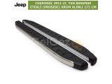 JEEP GRAND CHEROKEE 2011-21 YAN KORUMA PROFİLİ ETEKLİ (PROSIDE) KROM ALINLI 173 CM