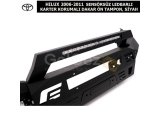 TOYOTA HILUX 2006-2011 SENSÖRSÜZ LEDBARLI KARTER KORUMALI DAKAR ÖN TAMPON, SİYAH