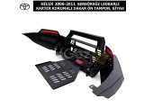 TOYOTA HILUX 2006-2011 SENSÖRSÜZ LEDBARLI KARTER KORUMALI DAKAR ÖN TAMPON, SİYAH