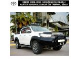 TOYOTA HILUX 2006-2011 SENSÖRSÜZ LEDBARLI KARTER KORUMALI DAKAR ÖN TAMPON, SİYAH