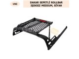 ÜNİVERSAL DAKAR SEPETLİ ROLLBAR IŞIKSIZ MEDIUM, SİYAH