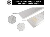 VOLKSWAGEN TIGUAN 2016+ BAGAJ İÇ EŞİĞİ PASLANMAZ ÇELİK, TAŞLI