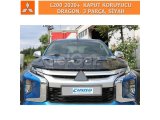 MITSUBISHI L200 2020+ ÖN KAPUT KORUYUCU DRAGON 3 PARÇA SİYAH