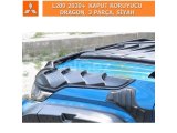 MITSUBISHI L200 2020+ ÖN KAPUT KORUYUCU DRAGON 3 PARÇA SİYAH