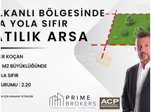 KALKANLI'DA ANAYOLA SIFIR 123.000 M2 TİCARİ+KONUT ARSASI !