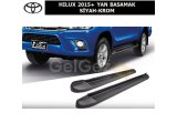 TOYOTA HILUX 2015+ ORİJİNAL YAN BASAMAK, SİYAH-KROM
