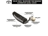 TOYOTA HILUX 2015+ BLACKLINE YAN BASAMAK ALÜMİNYUM ALINLI 193CM