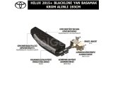 TOYOTA HILUX 2015+ BLACKLINE YAN BASAMAK KROM ALINLI 193CM