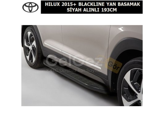TOYOTA HILUX 2015+ BLACKLINE YAN BASAMAK SİYAH ALINLI 193CM
