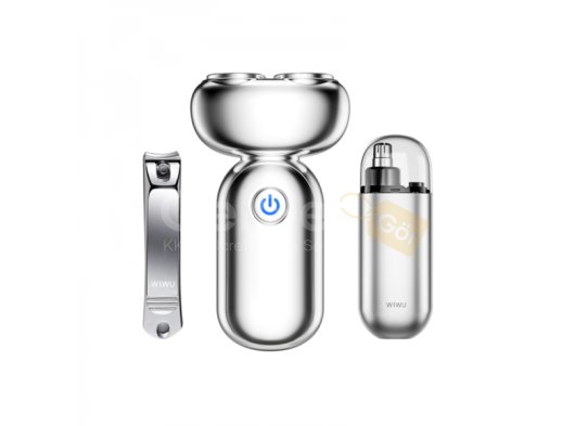 WIWU WI-SH005 GENTLEMAN'S ELECTRIC SHAVER SET - SILVER