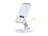 WIWI ZM109 DESKTOP ROTATION STAND FOR MOBILE PHONE AND TABLET - WHITE