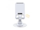 WIWI ZM109 DESKTOP ROTATION STAND FOR MOBILE PHONE AND TABLET - WHITE