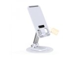 WIWI ZM109 DESKTOP ROTATION STAND FOR MOBILE PHONE AND TABLET - WHITE