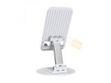WIWI ZM109 DESKTOP ROTATION STAND FOR MOBILE PHONE AND TABLET - WHITE