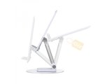 WIWI ZM109 DESKTOP ROTATION STAND FOR MOBILE PHONE AND TABLET - WHITE