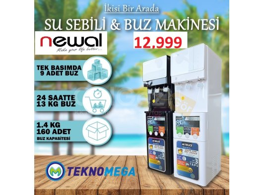 NEWAL SU SEBİLİ + BUZ YAPMA MAKİNASI