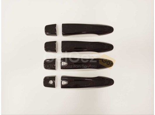 QASHQAI 2014-2020 IÇIN UYUMLU KAPI KOLU KAPLAMA - PIANO BLACK ( SMART KEY )