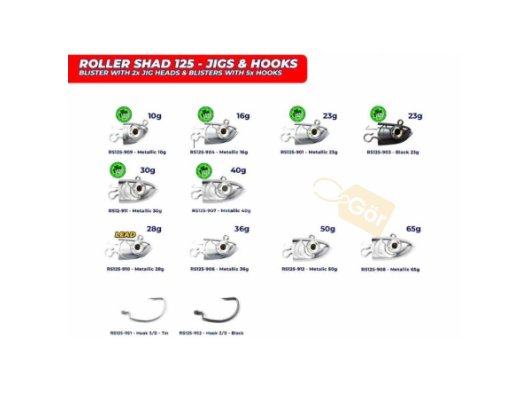 Roller Shad 125 Jig Head ve İğneler