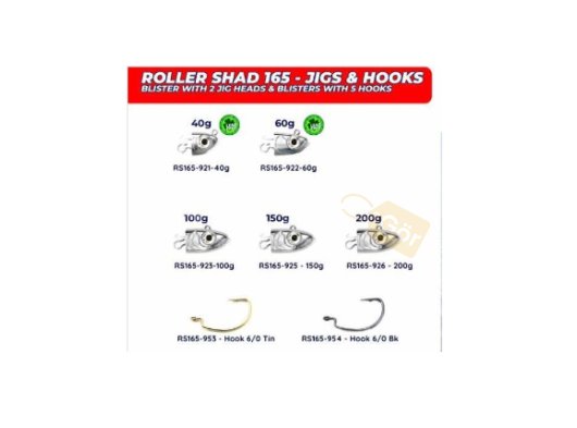 Roller Shad 165 Jighead ve İğneler