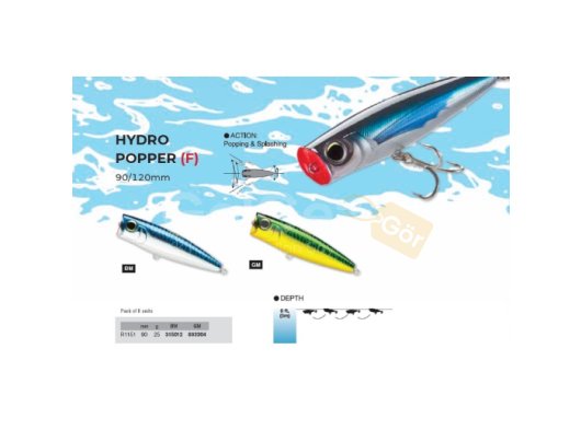 Yo-Zuri R1151-BM HYDRO POPPER 90 F