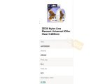 Zeox Nylon Line Element Universal 100m Clear