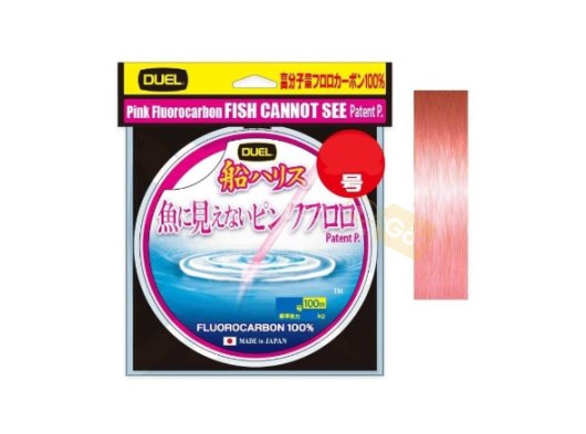 DUEL Fısh Cannot See Fluorocarbon Pink 100m