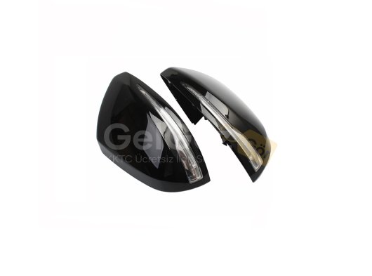 W447 VITO IÇIN UYUMLU SINYALLI AYNA KAPAGI (PIANO BLACK)