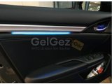 CIVIC FC5-FK7 2016-2020 IÇIN UYUMLU ISIKLI IC KAPI CITASI 4 PARCA MAVI