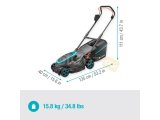 Akülü Çim Biçme Makinesi PowerMax 37/36V P4A Set