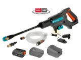 Akülü Orta Basınçlı Temizleyici AquaClean 24/18V P4A Kullanıma Hazır Set