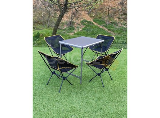 BÜYÜK MDF +4 PRATİK SANDALYE SET